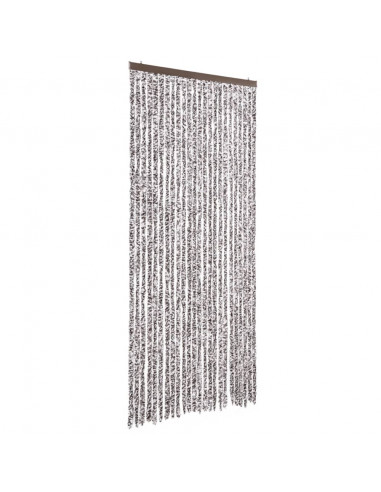 Zanzariera Marrone e Beige 100x220 cm Ciniglia