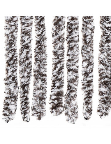 Zanzariera Marrone e Beige 100x220 cm Ciniglia