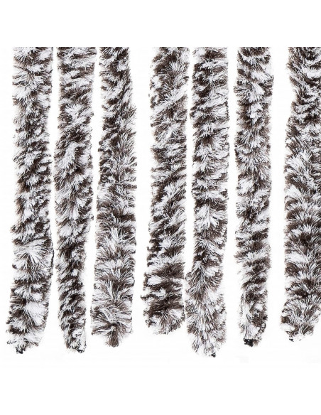 Zanzariera Marrone e Beige 100x220 cm Ciniglia