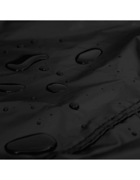 Copertura per Panca a 3 Posti Nera 165x70x65/94 cm 420D Oxford