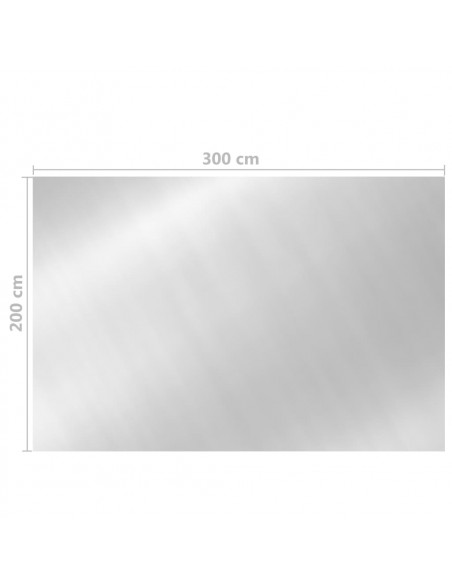 Copertura per Piscina Argento 300x200 cm PE