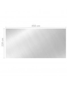 Copertura per Piscina Argento 450x220 cm PE