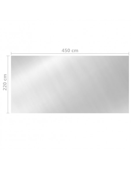 Copertura per Piscina Argento 450x220 cm PE