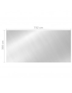 Copertura per Piscina Argento 732x366 cm in PE