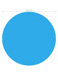Copertura per Piscina Blu 356 cm in PE