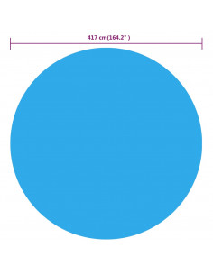 Copertura per Piscina Blu 417 cm in PE