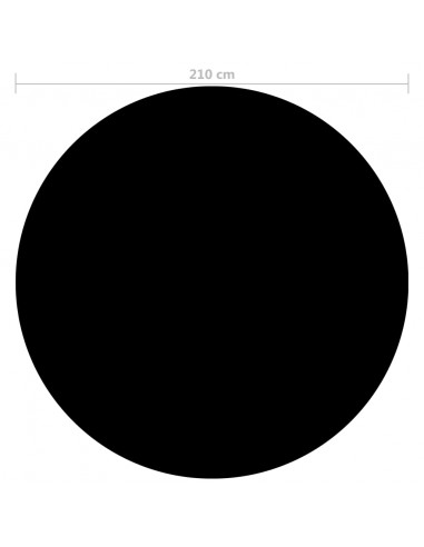 Copertura per Piscina Nera 210 cm PE