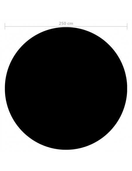 Copertura per Piscina Nera 250 cm PE