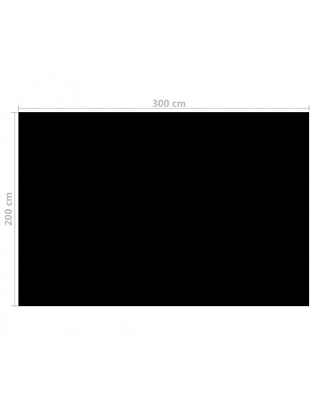 Copertura per Piscina Nera 300x200 cm PE