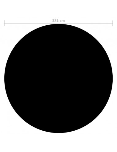 Copertura per Piscina Nera 381 cm PE