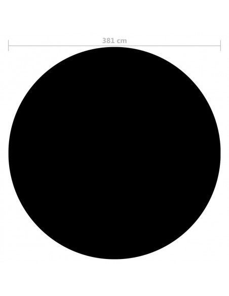 Copertura per Piscina Nera 381 cm PE