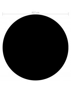 Copertura per Piscina Nera 417 cm PE