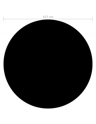 Copertura per Piscina Nera 417 cm PE