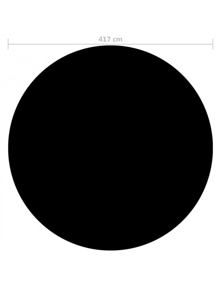 Copertura per Piscina Nera 417 cm PE