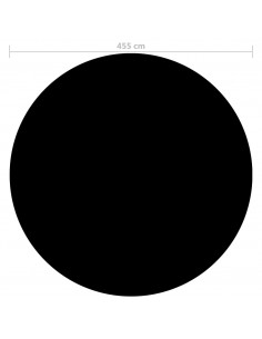 Copertura per Piscina Nera 455 cm PE