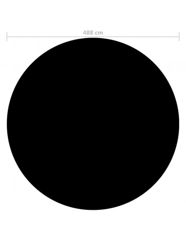 Copertura per Piscina Nera 488 cm PE