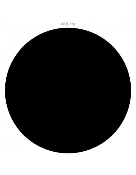 Copertura per Piscina Nera 488 cm PE