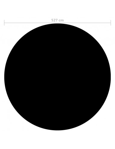 Copertura per Piscina Nera 527 cm PE
