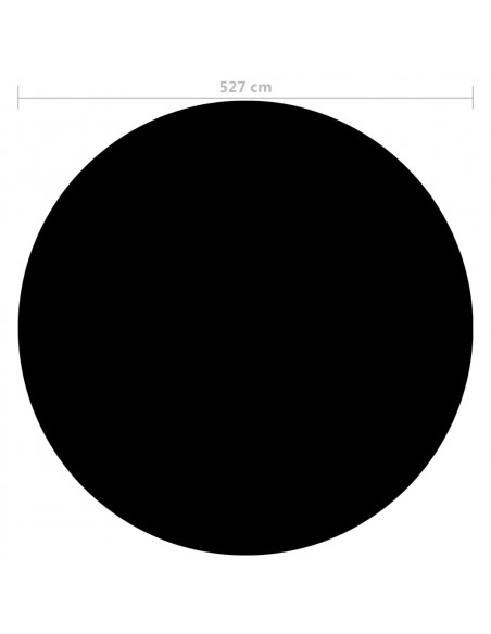 Copertura per Piscina Nera 527 cm PE