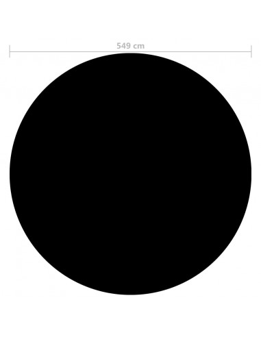Copertura per Piscina Nera 549 cm PE