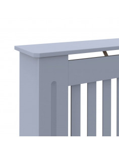 Copertura per Radiatore Antracite 112x19x81,5 cm in MDF