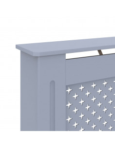 Copertura per Radiatore Antracite 152x19x81 cm in MDF