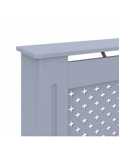 Copertura per Radiatore Antracite 172x19x81 cm in MDF