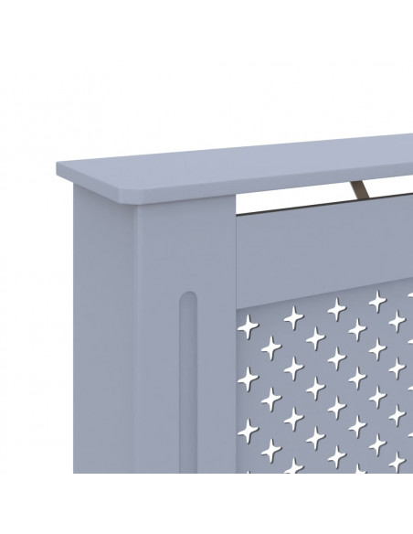 Copertura per Radiatore Antracite 172x19x81 cm in MDF
