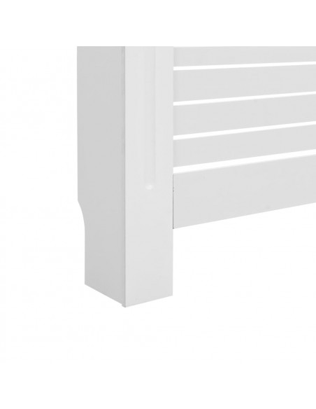 Copertura per Radiatore Bianca 152x19x81,5 cm in MDF