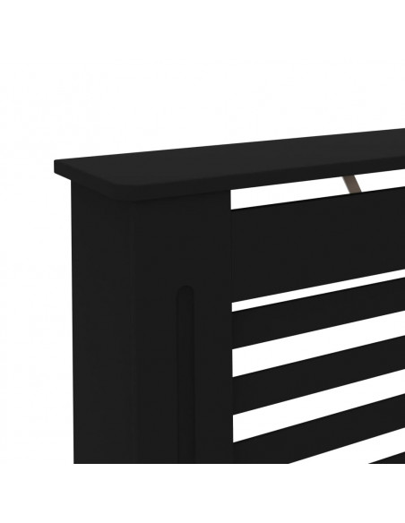 Copertura per Radiatore Nera 112x19x81,5 cm in MDF