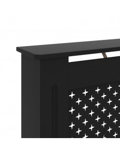 Copertura per Radiatore Nera 152x19x81 cm in MDF