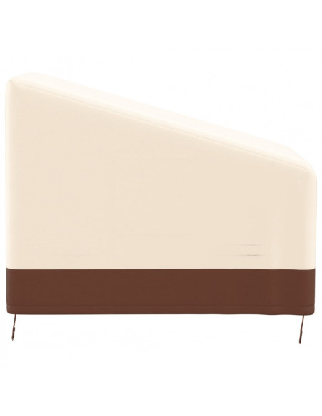 Copertura Poltrona da Giardino Beige 79x97x48/74 cm 600D Oxford