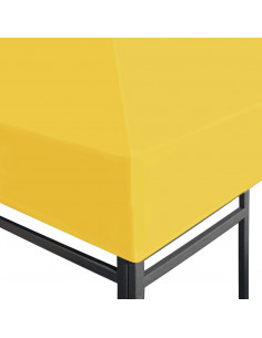 Copertura Superiore per Gazebo 270 g/m² 3x3 m Gialla