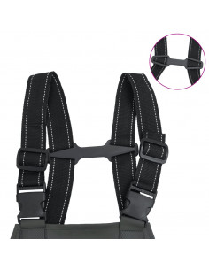 Wader da Pesca con Pettorina e Stivali Verde Scuro Taglia 39