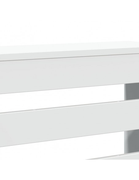 Copertura Termosifone Bianca 104x20x82 cm in Legno Multistrato