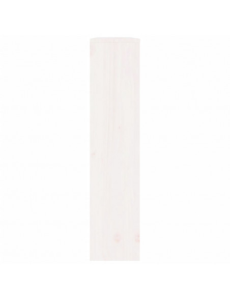 Copertura Termosifone Bianca 108,5x19x84 cm Legno Massello Pino