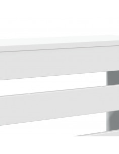 Copertura Termosifone Bianca 175x20x82 cm in Legno Multistrato