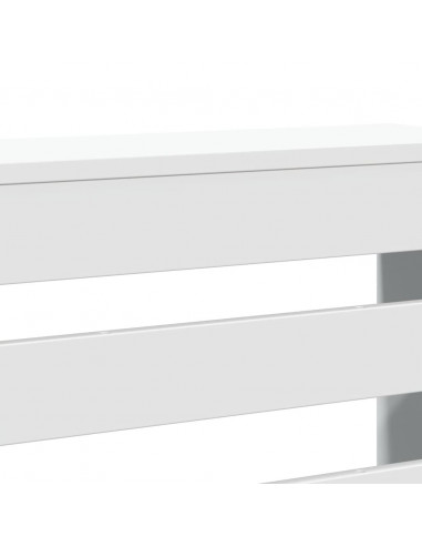 Copertura Termosifone Bianca 175x20x82 cm in Legno Multistrato