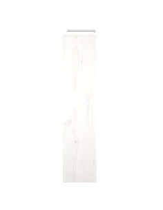 Copertura Termosifone Bianca 210x21x85 cm Legno Massello Pino