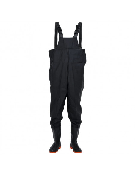 Wader da Pesca con Stivali Nero Taglia 45