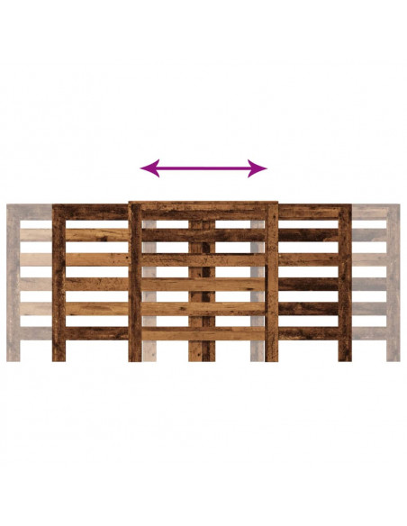 Copertura Termosifone Legno Antico 205x21,5x83,5 cm Multistrato
