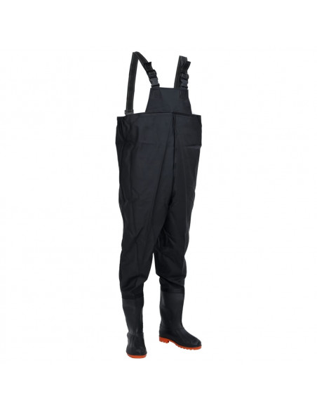 Wader da Pesca con Stivali Nero Taglia 46