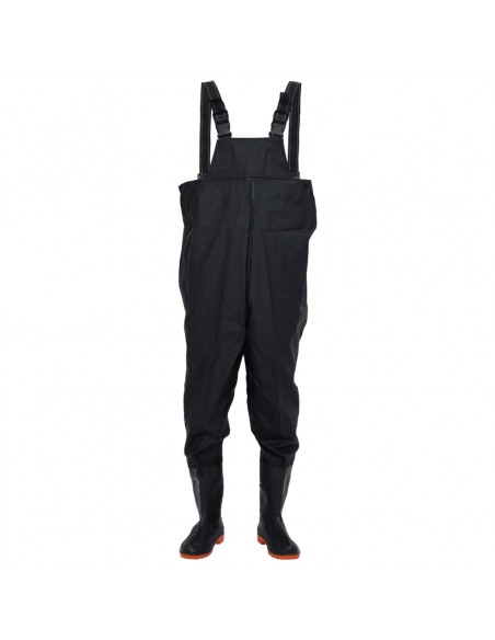 Wader da Pesca con Stivali Nero Taglia 46