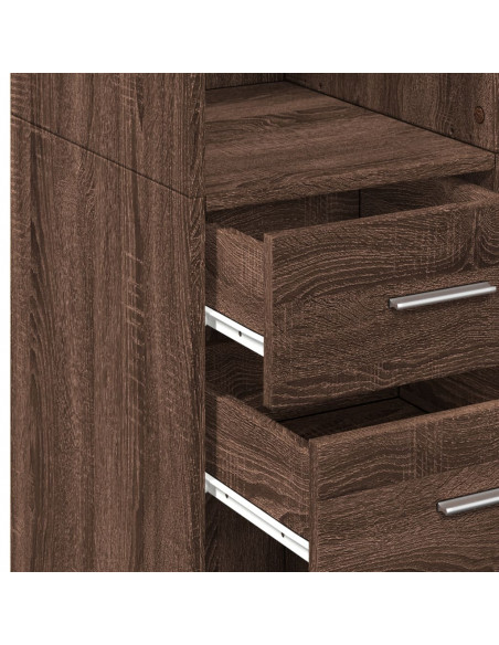 Armadietto Rovere Marrone 70x42,5x225 cm in Truciolato