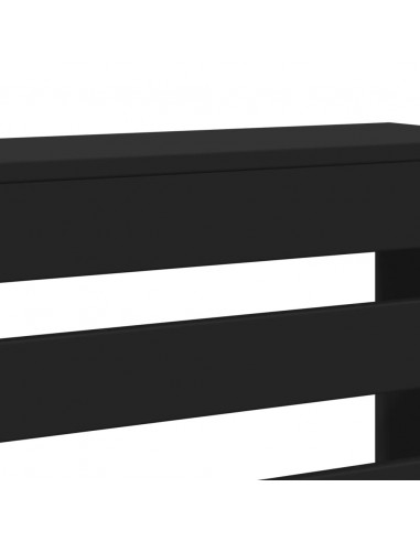 Copertura Termosifone Nera 78x20x82 cm Legno Multistrato