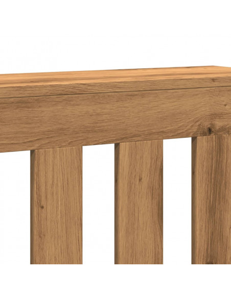 Copertura Termosifone Rovere Artigianale 205x21,5x83,5 cm Legno