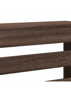 Copertura Termosifone Rovere Marrone 104x20x82cm in Multistrato