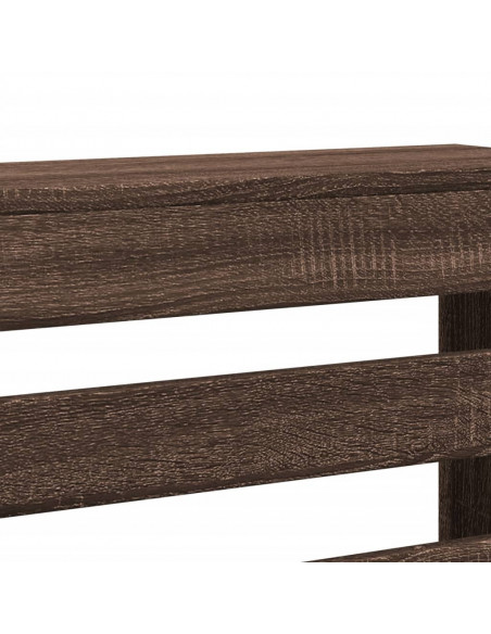 Copertura Termosifone Rovere Marrone 104x20x82cm in Multistrato