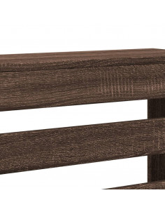 Copertura Termosifone Rovere Marrone 175x20x82cm in Multistrato