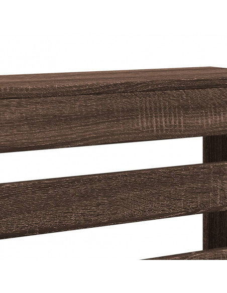 Copertura Termosifone Rovere Marrone 175x20x82cm in Multistrato